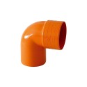 Curva 90° in PVC arancio per scarichi