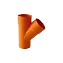 Braga Derivazione 45° in PVC per scarichi