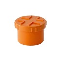 Tappo a vite in PVC arancio per scarichi idraulici - Centro Edile Srl