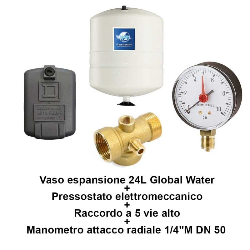 Autoclave 90W Para Panel Solar Térmico: Regulador De Alta Temperatura Con Presostato (10m) Válvula Seguridad Termosifón
