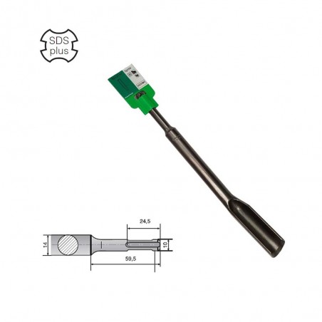 Hikoki Scalpello Sgorbia HTA751594K 22x250 mm SDS-PLUS - Centro Edile Srl