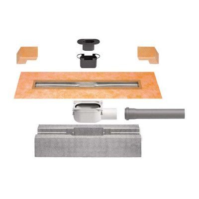 SCHLÜTER KERDI-LINE-H 40 Canalina con scarico orizzontale - Centro Edile Srl