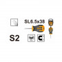 Ingco Cacciavite a Taglio S2 38 mm HS686038 - Centro Edile Srl