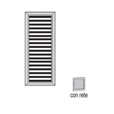 La Ventilazione Griglia tipo "H" da sovrapporre 140x340 H9R1434B  - Centro Edile Srl