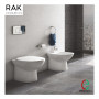 Coppia sanitari filo muro RAK Ceramics Morning con Copriwater Soft close - Centro Edile srl