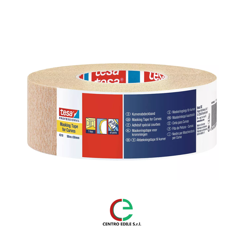 Nastro Per Mascheratura Nespoli 50mm X 50m | Carta Crespa Per Verniciature Precisie E Pulite - Foto 7