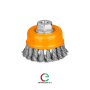 Ingco spazzola a tazza con mazzetti ritorti diametro 75mm - Centro Edile Srl
