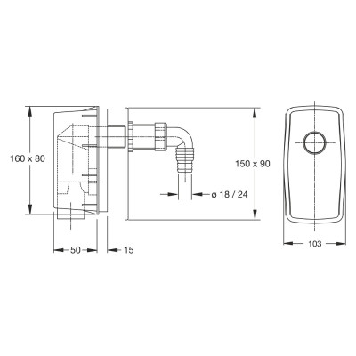 Attacco Universale Per Lavatrice 11/2 X 40 - BONOMINI