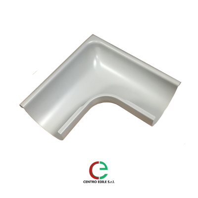 Artegronda Angolo esterno Grondaia bianco grigio 170 mm - Centro Edile Srl