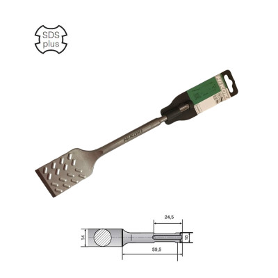 Scalpello SDS Max Vanga Piatta 50x600 Mm - Per Muratura E Cemento, Acciaio Temprato - Foto 4