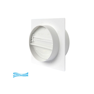 LA VENTILAZIONE PLACCA PMV100B PER TUBI TONDI Ø 100 mm CON VALVOLA ANTIRITORNO - CENTRO EDILE SRL