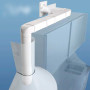 LA VENTILAZIONE PLACCA PMV126B CON VALVOLA ANTIRITORNO PER PASSAGGIO A MURO DA TUBO RETTANGOLARE A TUBO TONDO Ø 100 mm -Centro E