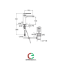 CRISTINA Miscelatore OK monocomando Lavabo con scarico da 1" 1/4 art.CRIOK221 - Centro edile srl