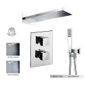 Kit Doccia Shower Concept M90800 con Soffione Manhattan I00570 e Incasso Doccia Termostatico di Bossini Docce