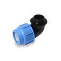 Gomito maschio a compressione Blue Seal in PP per tubi in PE di SAB spa