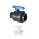 Valvola a Sfera maschio-femmina 1371 in PVC per tubi PE di PLASSON Italia Srl