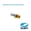 Raccordo dritto filettato Maschio a pressare per multistrato Acqua, serie MP di Bampi Spa