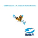Raccordo a «T» intermedio filettato Femmina a pressare, serie MP di Bampi Spa