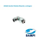 Gomito filettato Maschio a stringere per multistrati Acqua di Bampi Spa