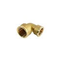 Raccordo a gomito ridotto femmina/femmina in ottone giallo serie 2700.29 di General Fittings