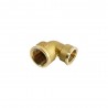 Raccordo a gomito ridotto femmina/femmina in ottone giallo serie 2700.29 di General Fittings