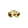 Raccordo a gomito filettato femmina/femmina in ottone giallo 2700.25 di General Fittings