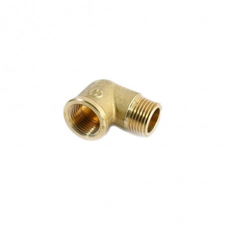 Gomito filettato Maschio/Femmina in ottone giallo 2700.F8 di General Fittings