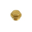 Tappo maschio con quadro in ottone giallo 2600.F4 di General Fittings