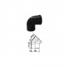 Curva chiusa 87° MF a innesto in PVC, serie Phonoblack di Redi, Gruppo Aliaxis