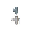 Tee Derivazione 87°30' MF a innesto in polipropilene autoestinguente di Redi, Gruppo Aliaxis