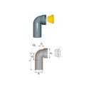 Curva Tecnica MF (con tappo di protezione) a innesto in polipropilene autoestinguente di Redi, Gruppo Aliaxis